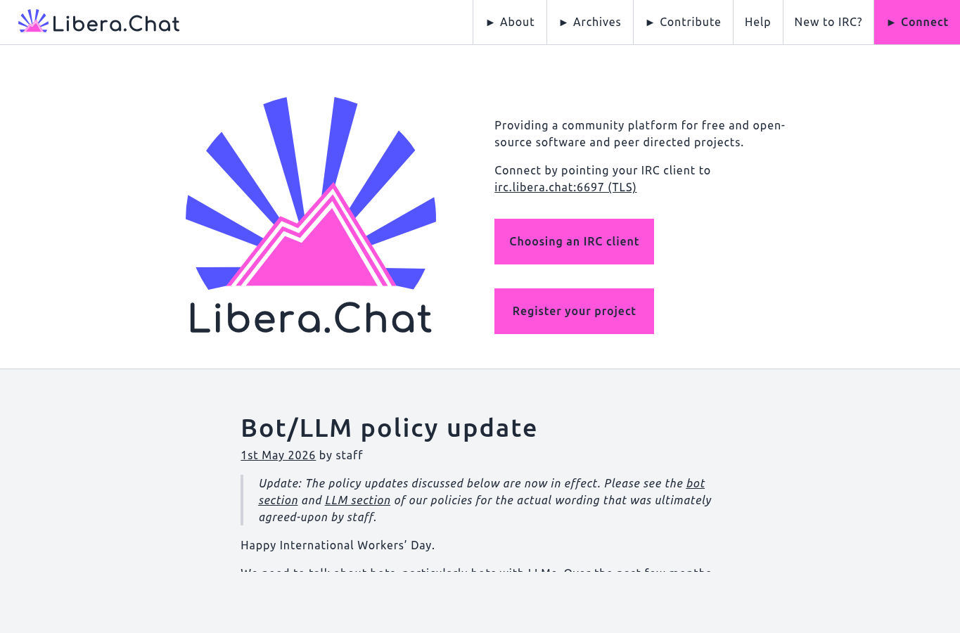 IRC public page 