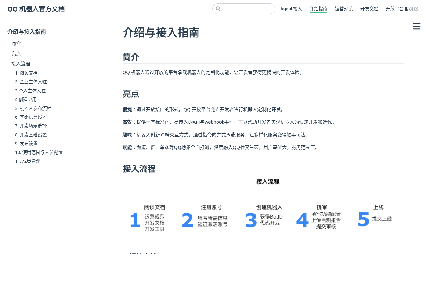 QQ Bot public page